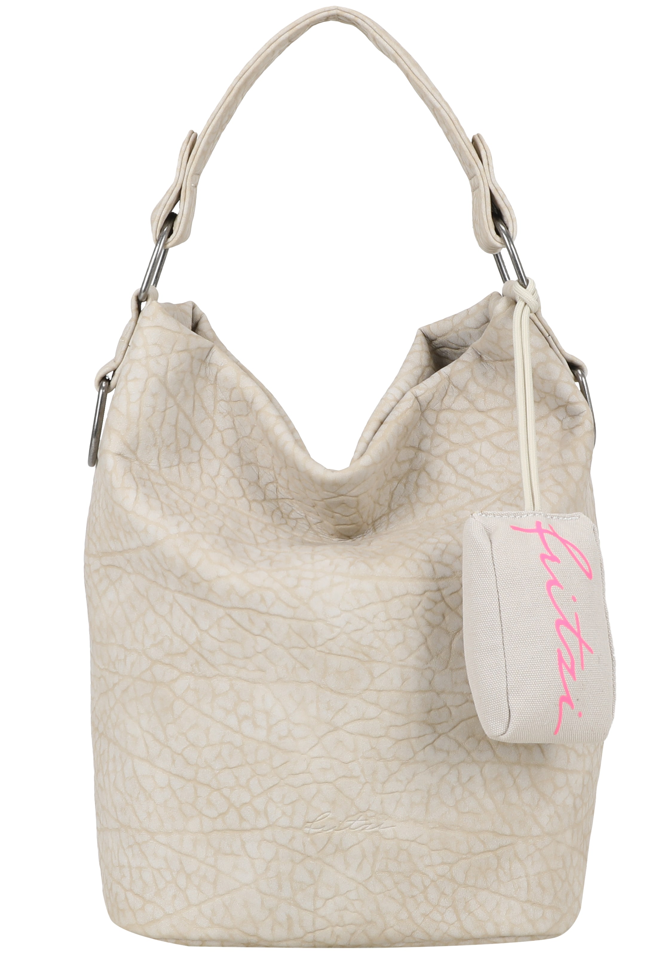 Fritzi aus Preußen Shoulder Bag 'Ella Hobo' in Beige: front
