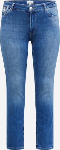 ONLY Carmakoma Slimfit Jeans 'Eva' in Blauw: voorkant