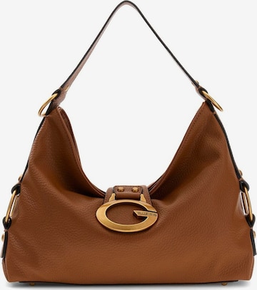 Sac bandoulière GUESS en marron : devant