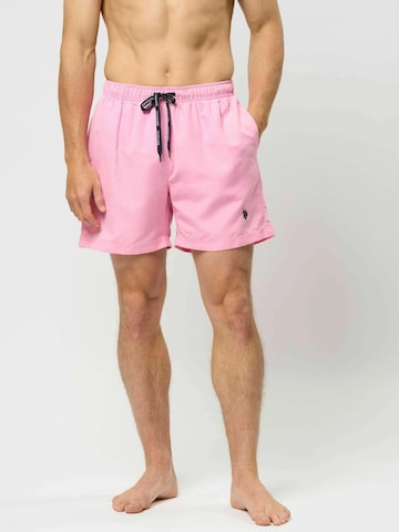 U.S. POLO ASSN. Zwemshorts ' UMAza ' in Blauw: voorkant