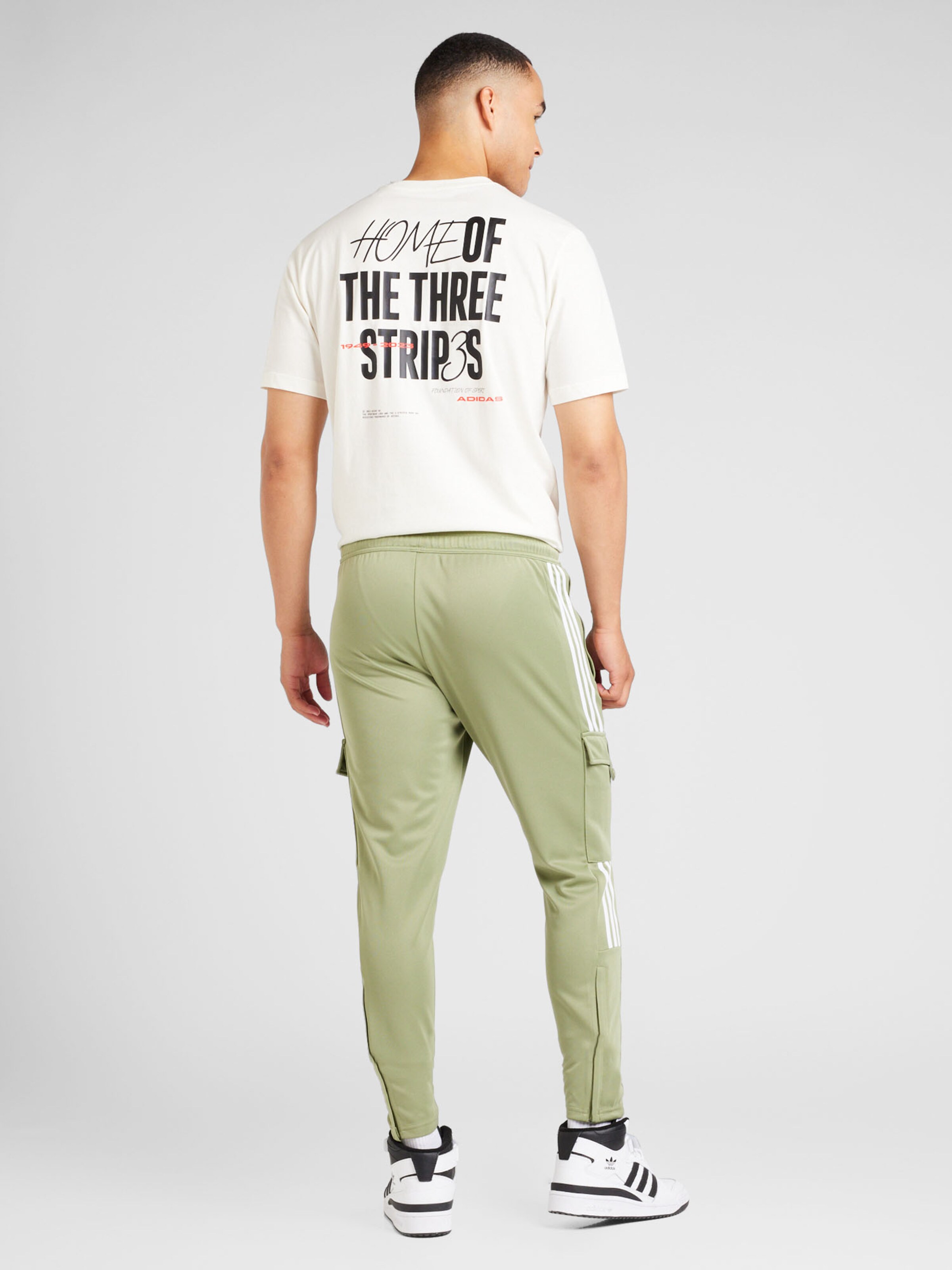ADIDAS SPORTSWEAR Slim fit Sports trousers TIRO in Light Green ABOUT YOU
