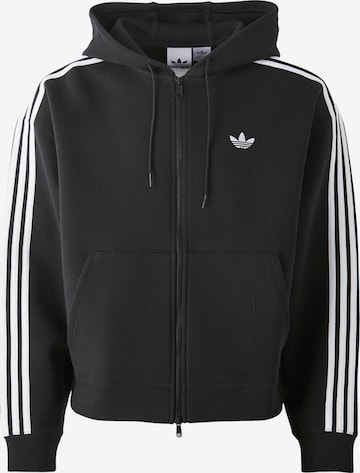 ADIDAS ORIGINALS Кофта на молнии 'Adicolor Spacer' в Черный: спереди