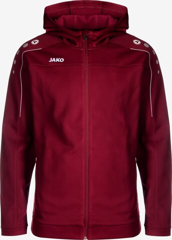 Veste de survêtement JAKO en rouge : devant