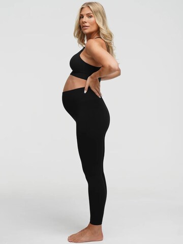 Skinny Leggings 'Seamless Umstandsleggings' cfab (formerly creamy fabrics) en noir