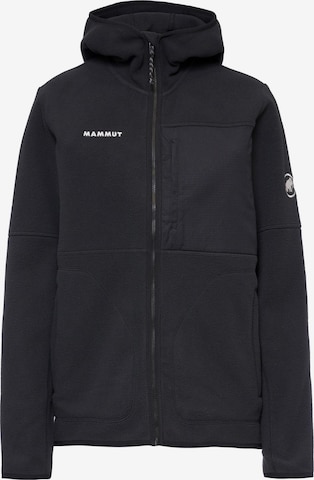 MAMMUT Funktionsfleecejacke 'Tamaro' in Schwarz: Vorderseite
