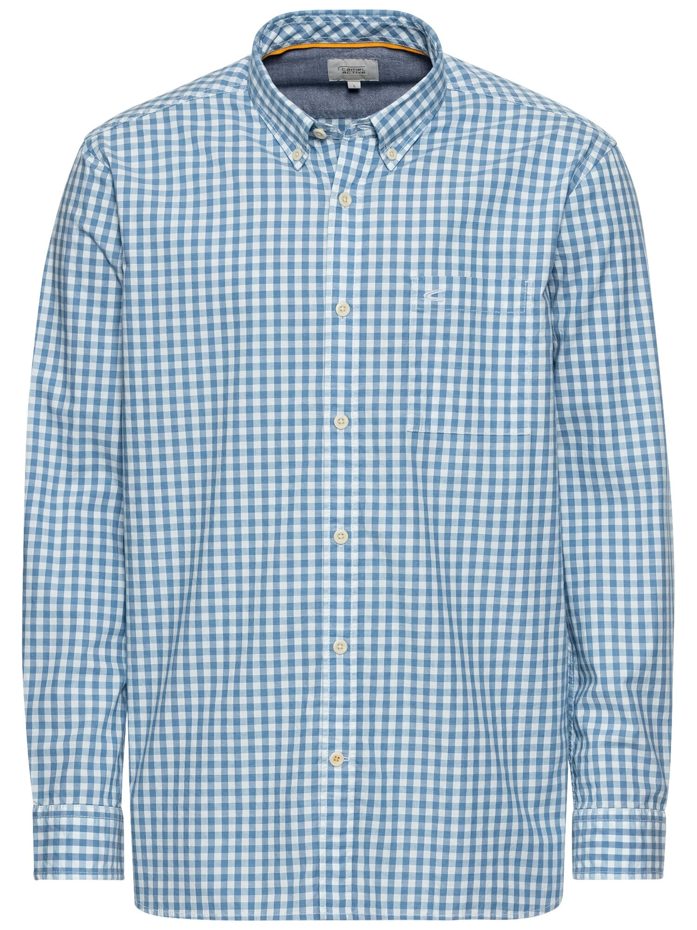 CAMEL ACTIVE Regular fit Button Up Shirt in Blue: front