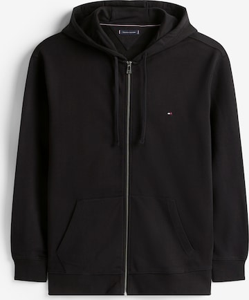 Veste de survêtement 'ESSENTIAL' Tommy Hilfiger Big & Tall en noir : devant