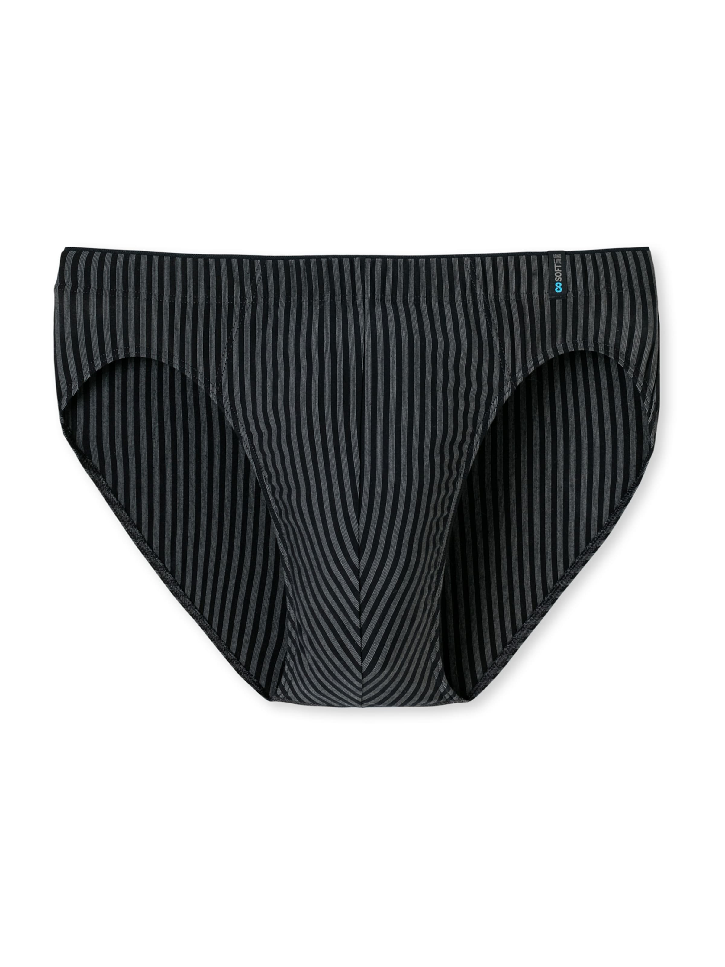 SCHIESSER Slip 'Long Life Soft' in Schwarz: Vorderseite