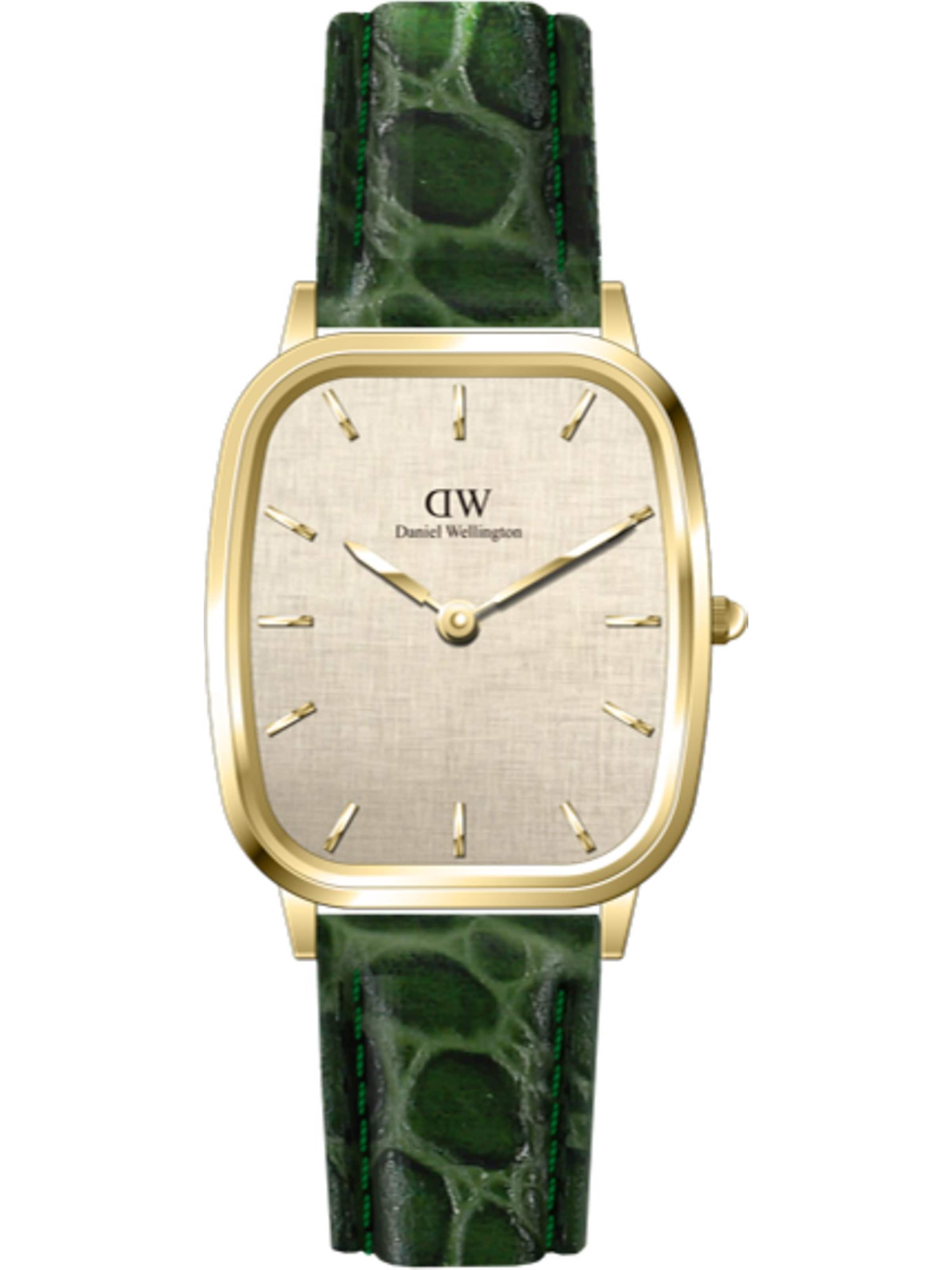 Daniel Wellington Analoguhr in Grün: Vorderseite