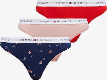 Tanga de la Tommy Hilfiger Underwear pe albastru: față