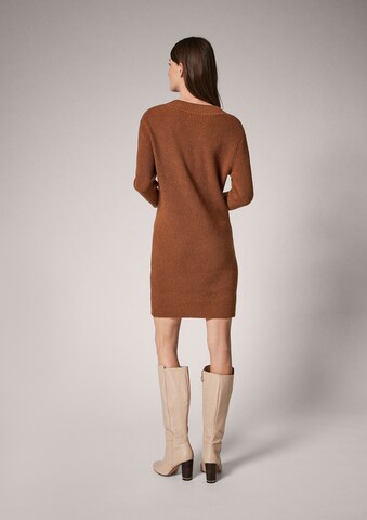 COMMA Knitted dress in Brown