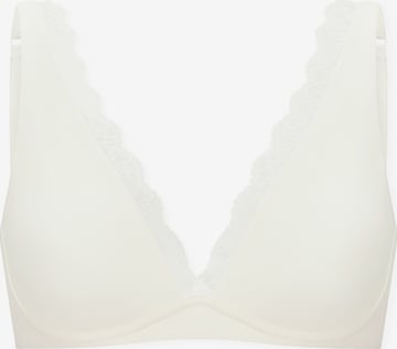 SCHIESSER T-shirt BH 'Unique Cotton' in Wit: voorkant