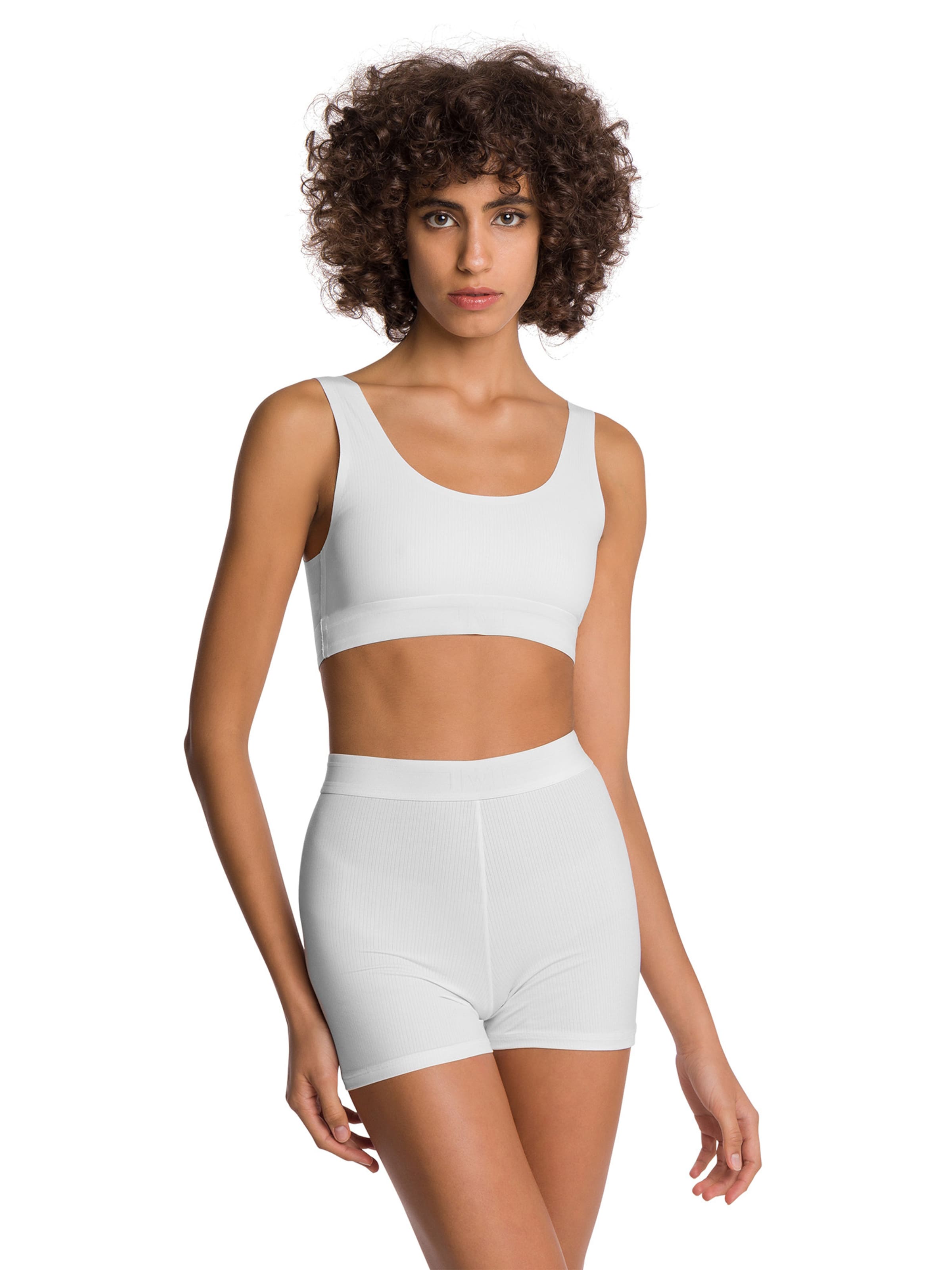 Wolford Skinny Leggings ' BIKE SHORT ' in White