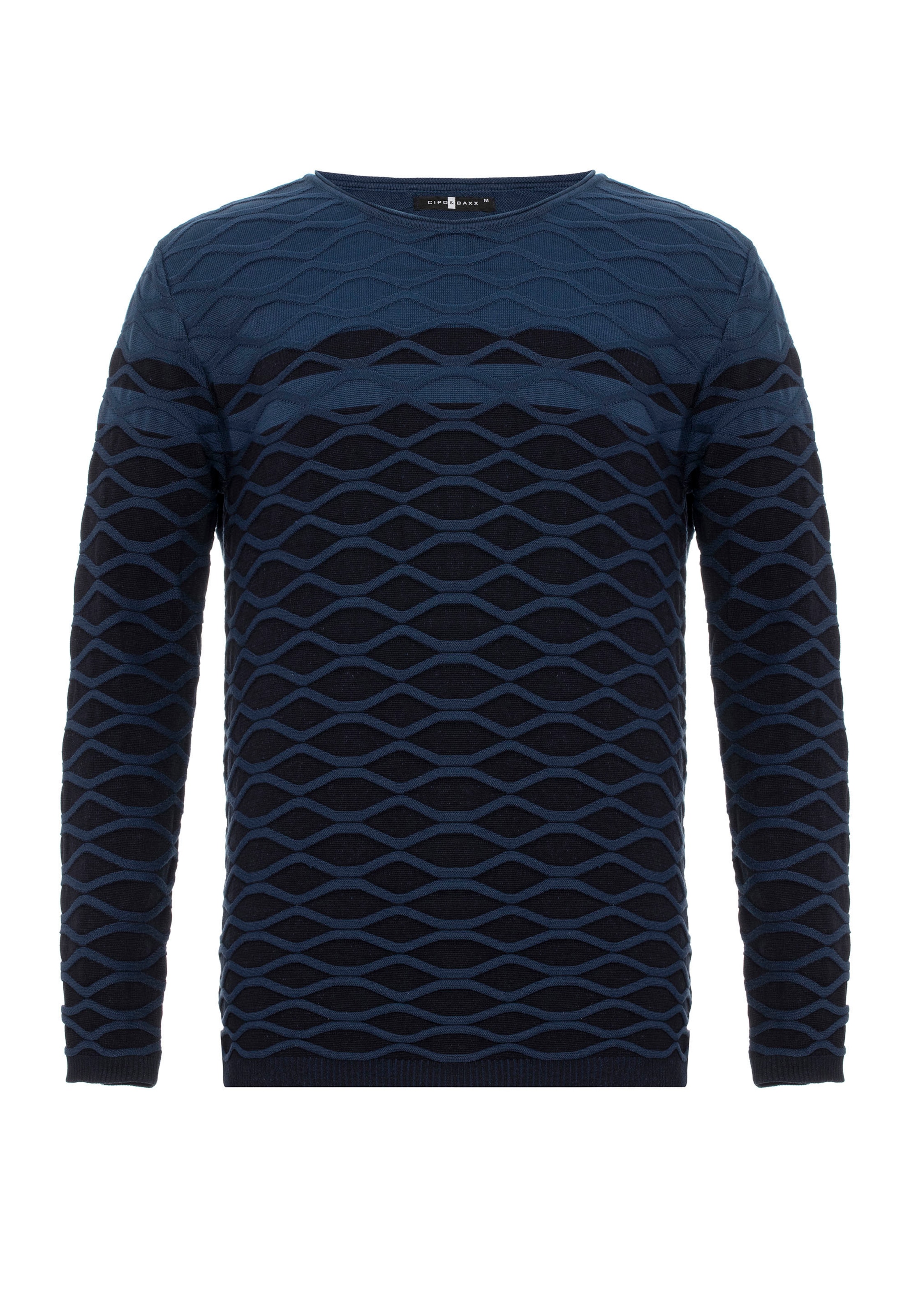 CIPO & BAXX Pullover in Blau: Vorderseite