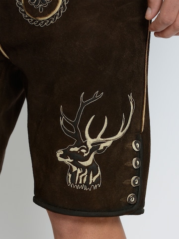 Rißberg Regular Klederdracht broek in Bruin