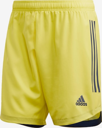 ADIDAS SPORTSWEAR Workout Pants 'Condivo 20' in Yellow: front