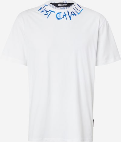 Marškinėliai iš Just Cavalli, spalva – azuro spalva / balta, Prekių apžvalga