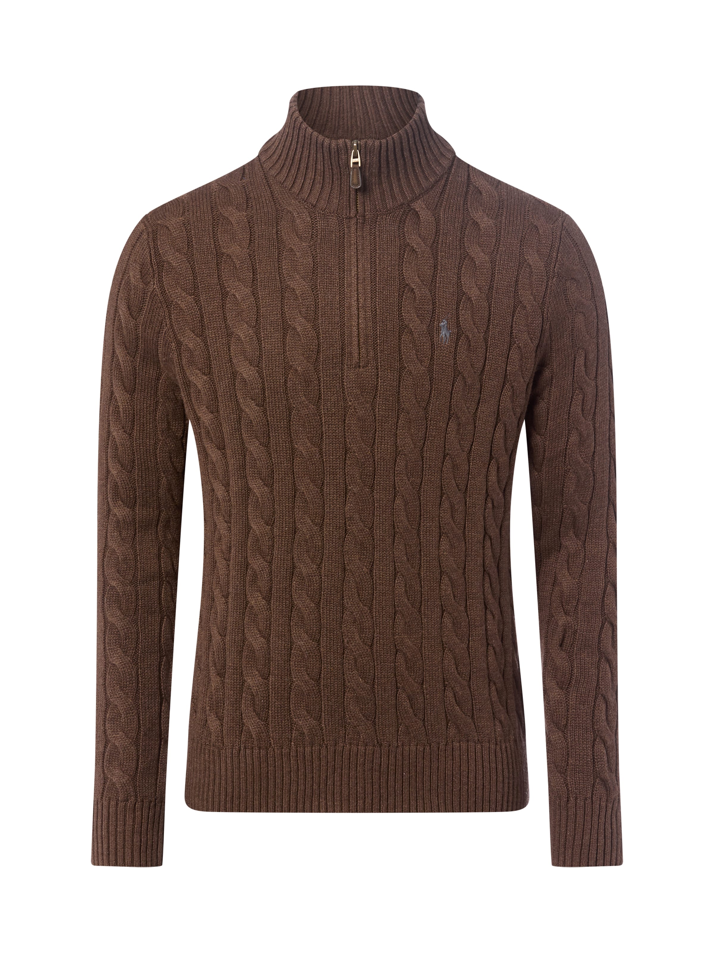 Pull-over Polo Ralph Lauren en marron : devant