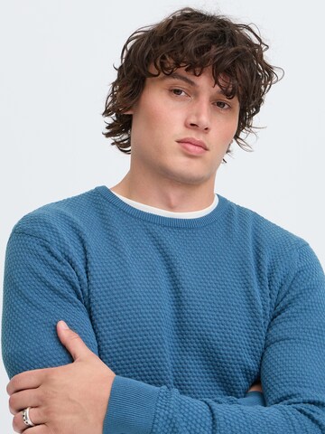 BLEND Sweater ' BHREDHILL CREW NECK KNIT NOOS ' in Blue