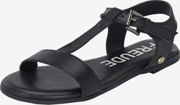 FREUDE Strap Sandals 'Alea' in Black: front