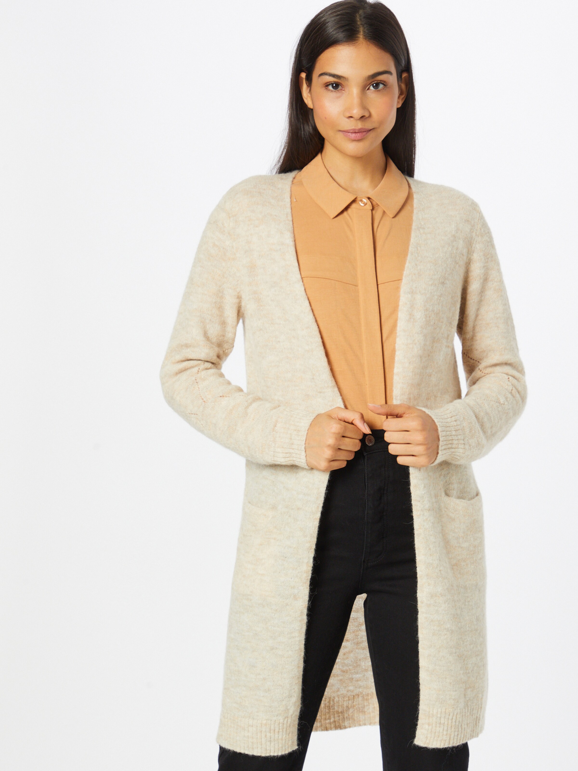 Frauen Pullover & Strick Cream Strickjacke 'Kaitlyn' in Beigemeliert - EB53439 Frauen Pullover & Strick Cream Strickjacke 'Kaitlyn' in Beigemeliert - EB53439