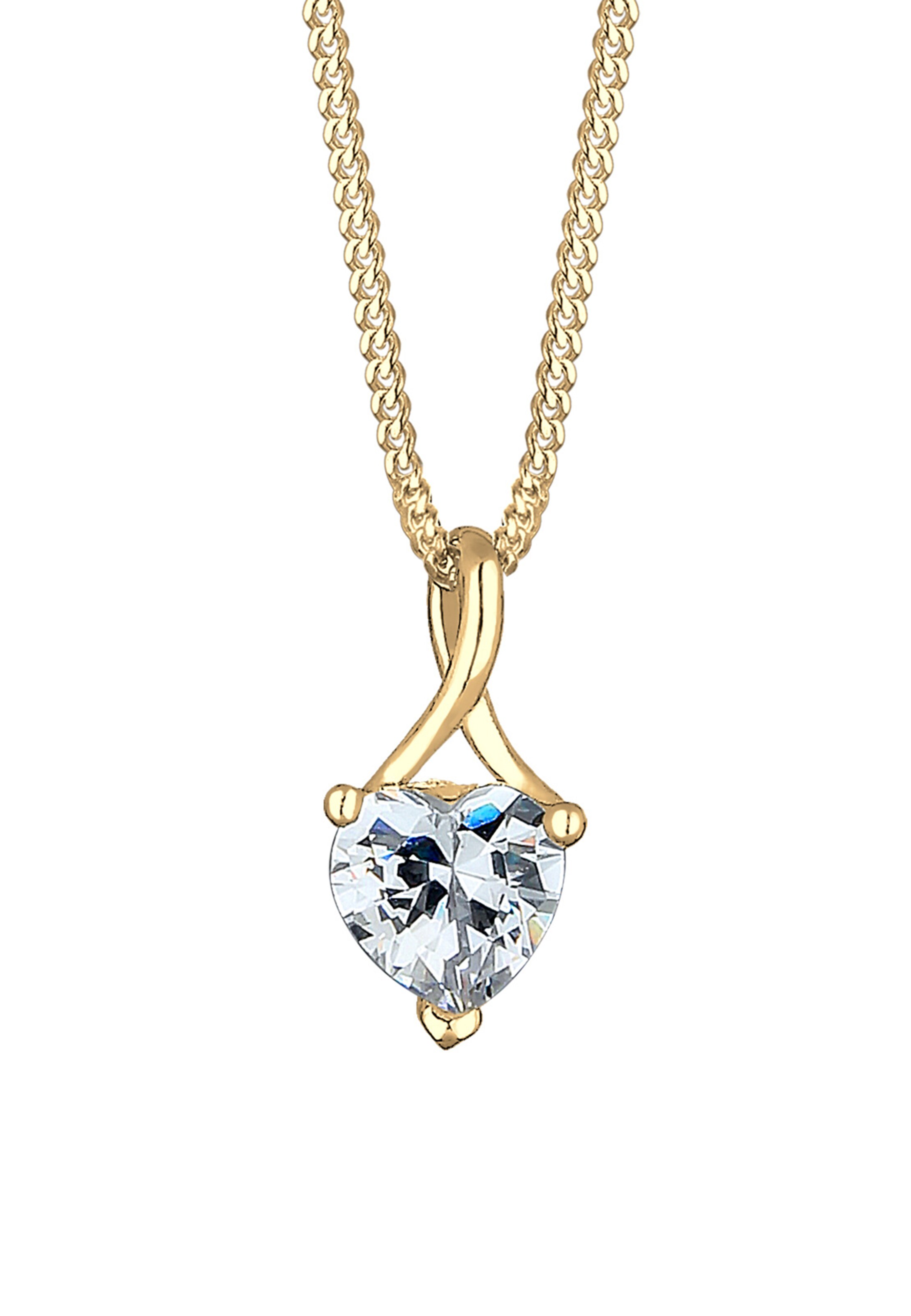 Chaîne 'Herz' ELLI PREMIUM en or : devant