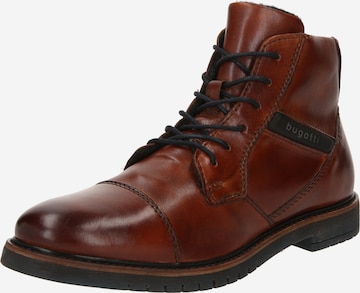 bugatti Lace-Up Boots 'Caj' in Brown: front