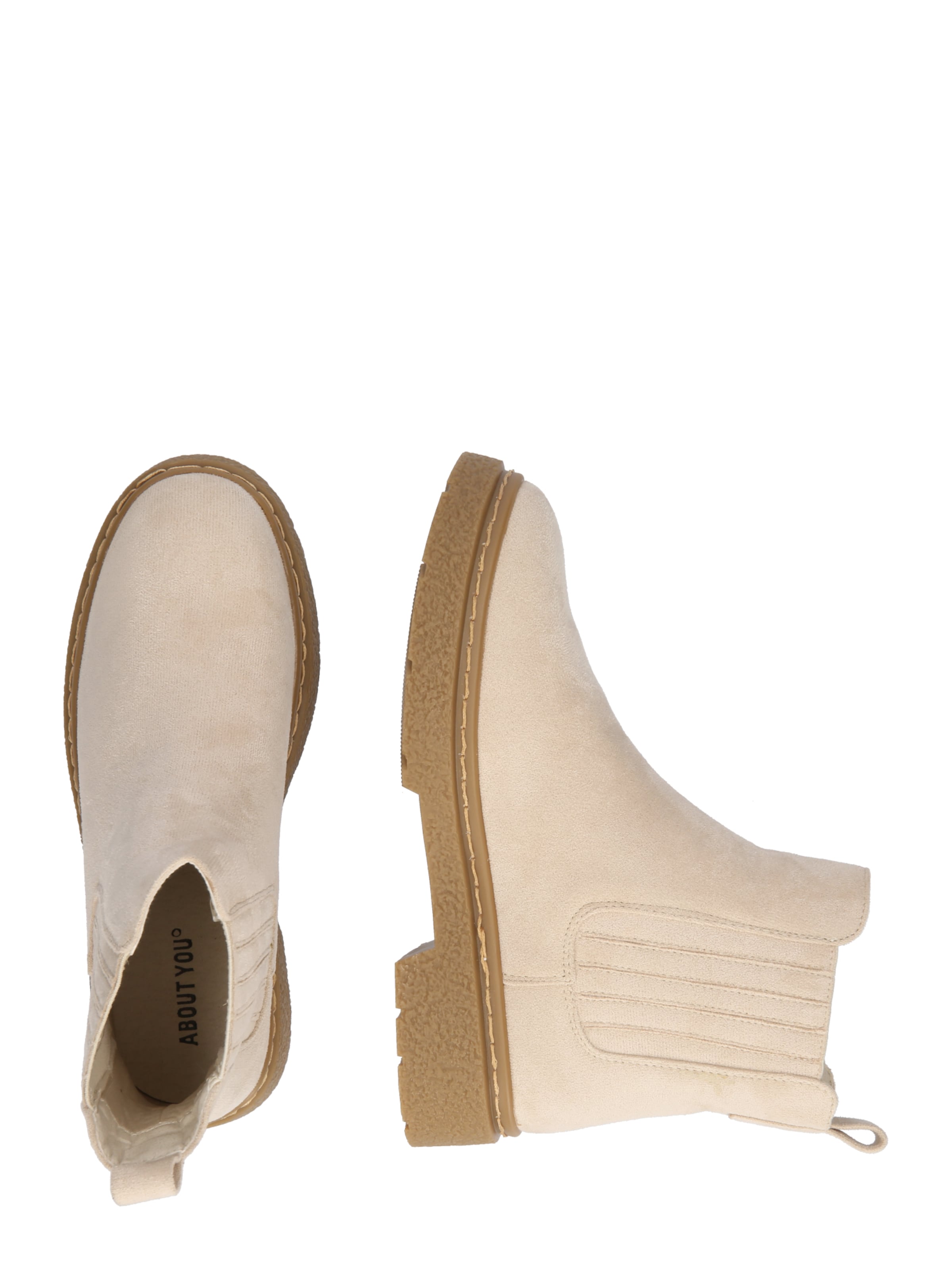 ABOUT YOU Botki Chelsea 'Rosa' w kolorze beżowy