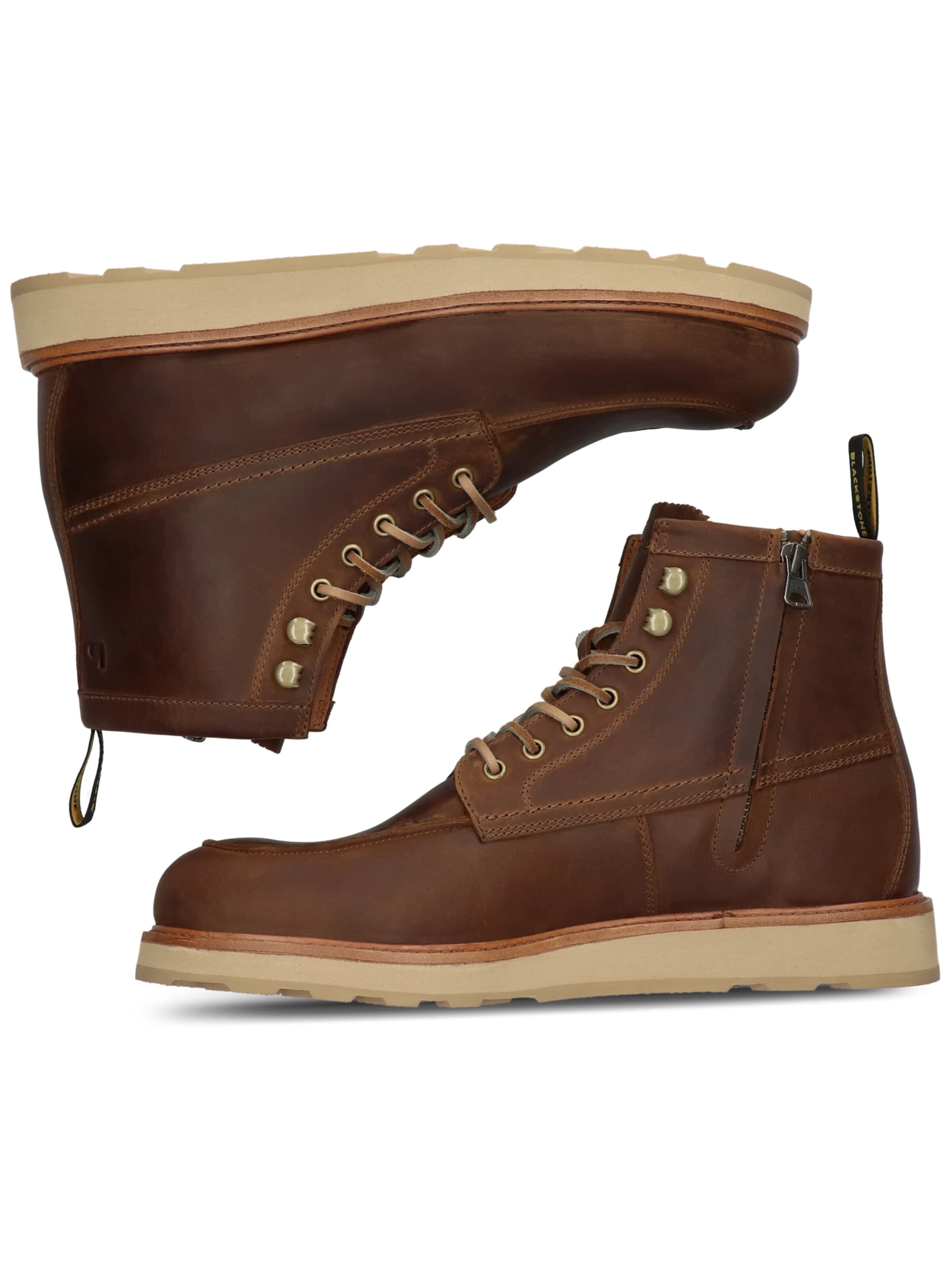Boots stringati 'PERIDO ASHER HIGH' di BLACKSTONE in marrone