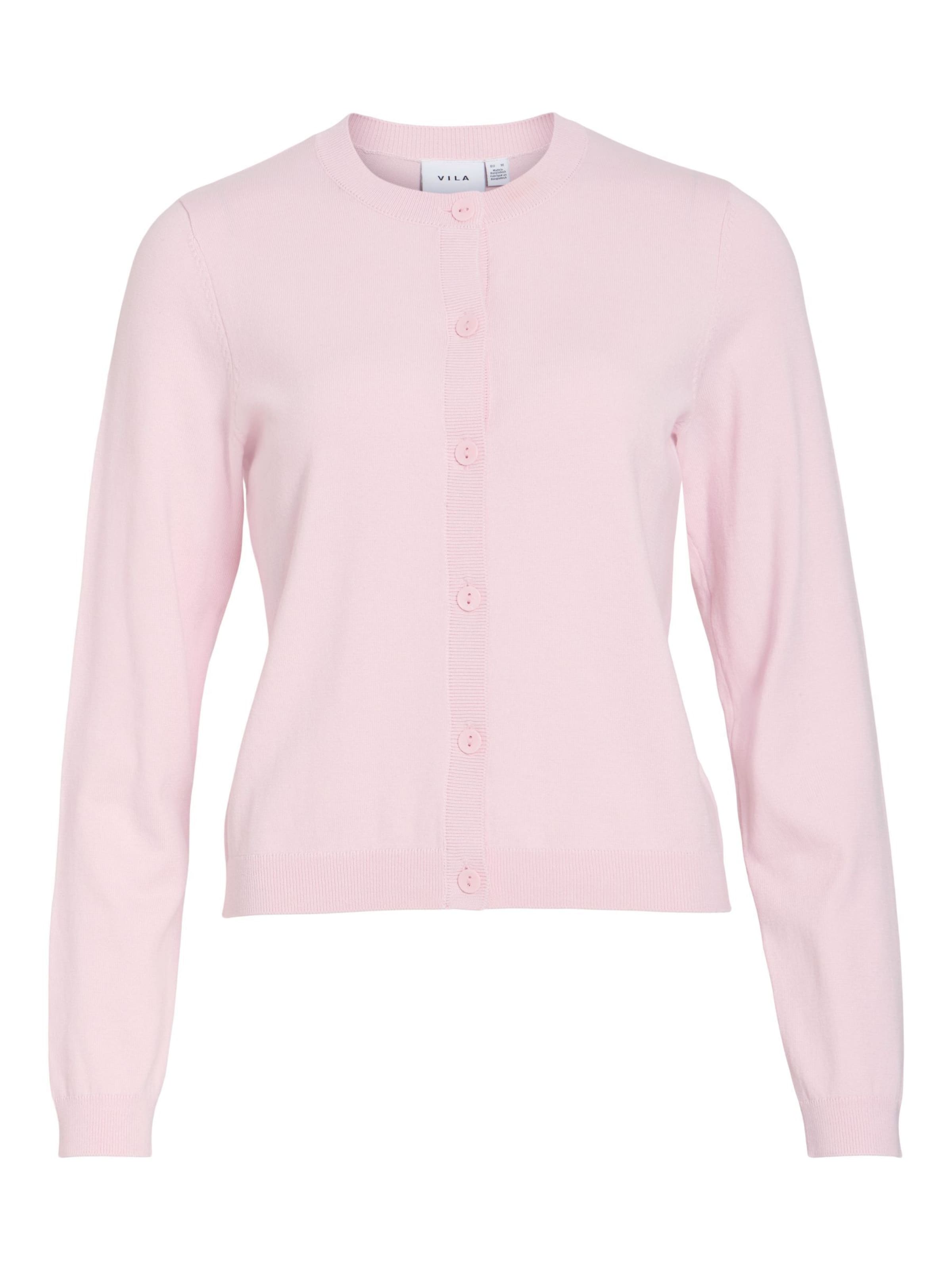 VILA Strickjacke 'VIMalu' in Pink: Vorderseite