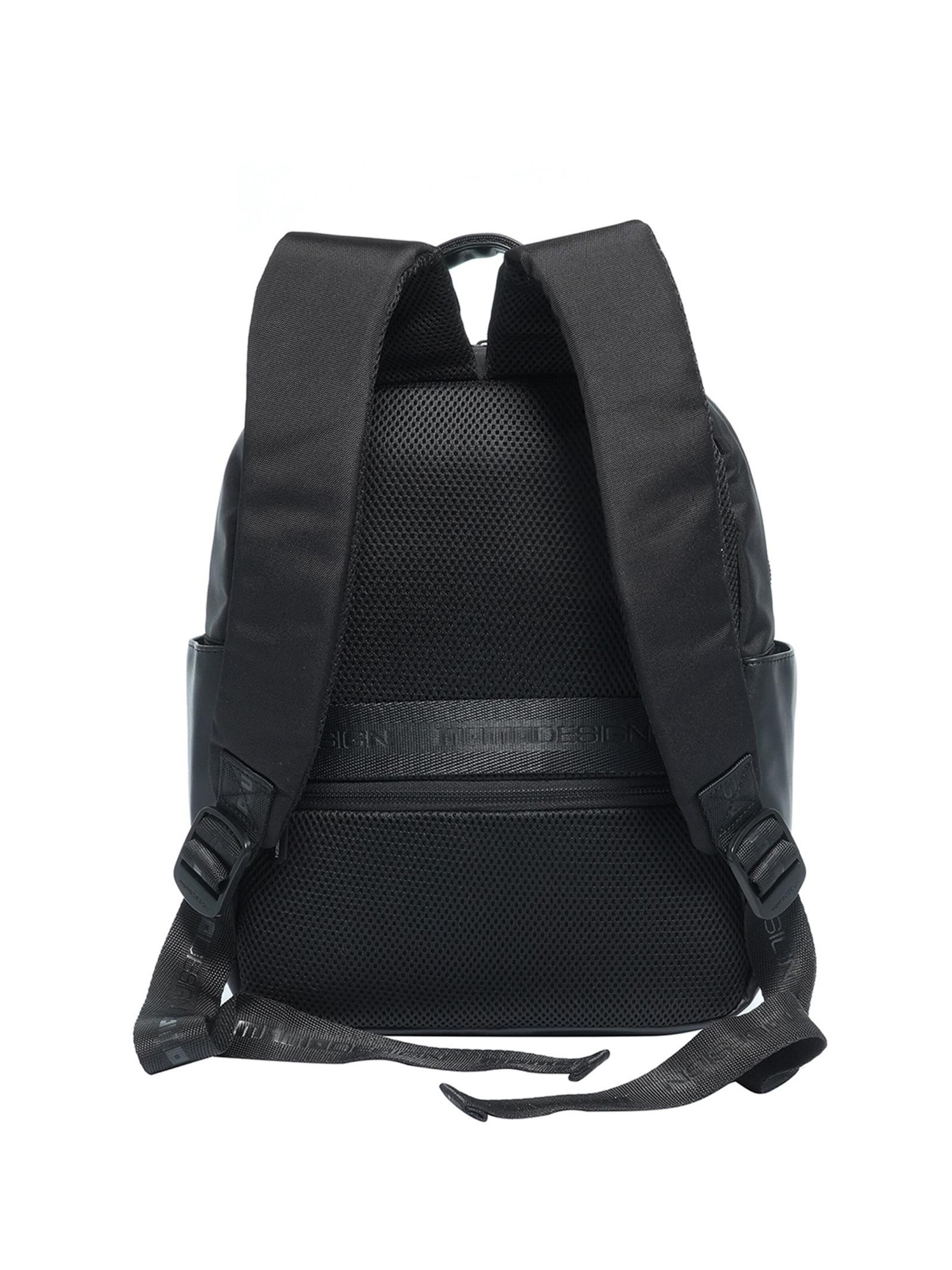 Zaino 'Zaino Momo Design Uomo Poliestere con Zip e Tasche Organizzate' di Momo Design in nero