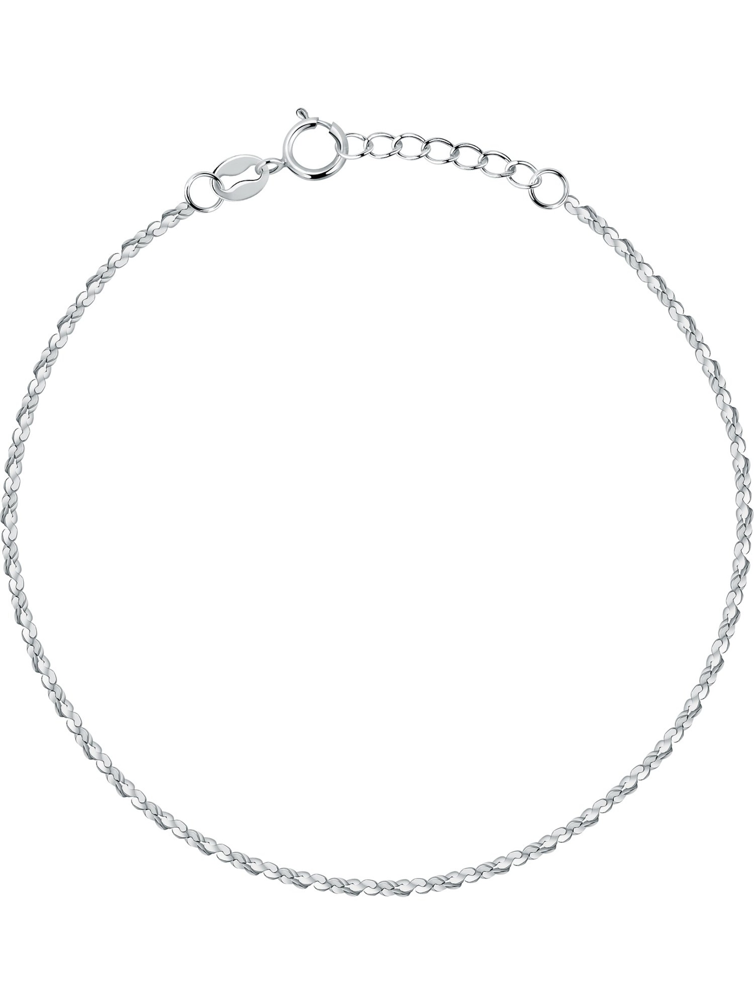 FAVS Fußkette in Silber: Vorderseite
