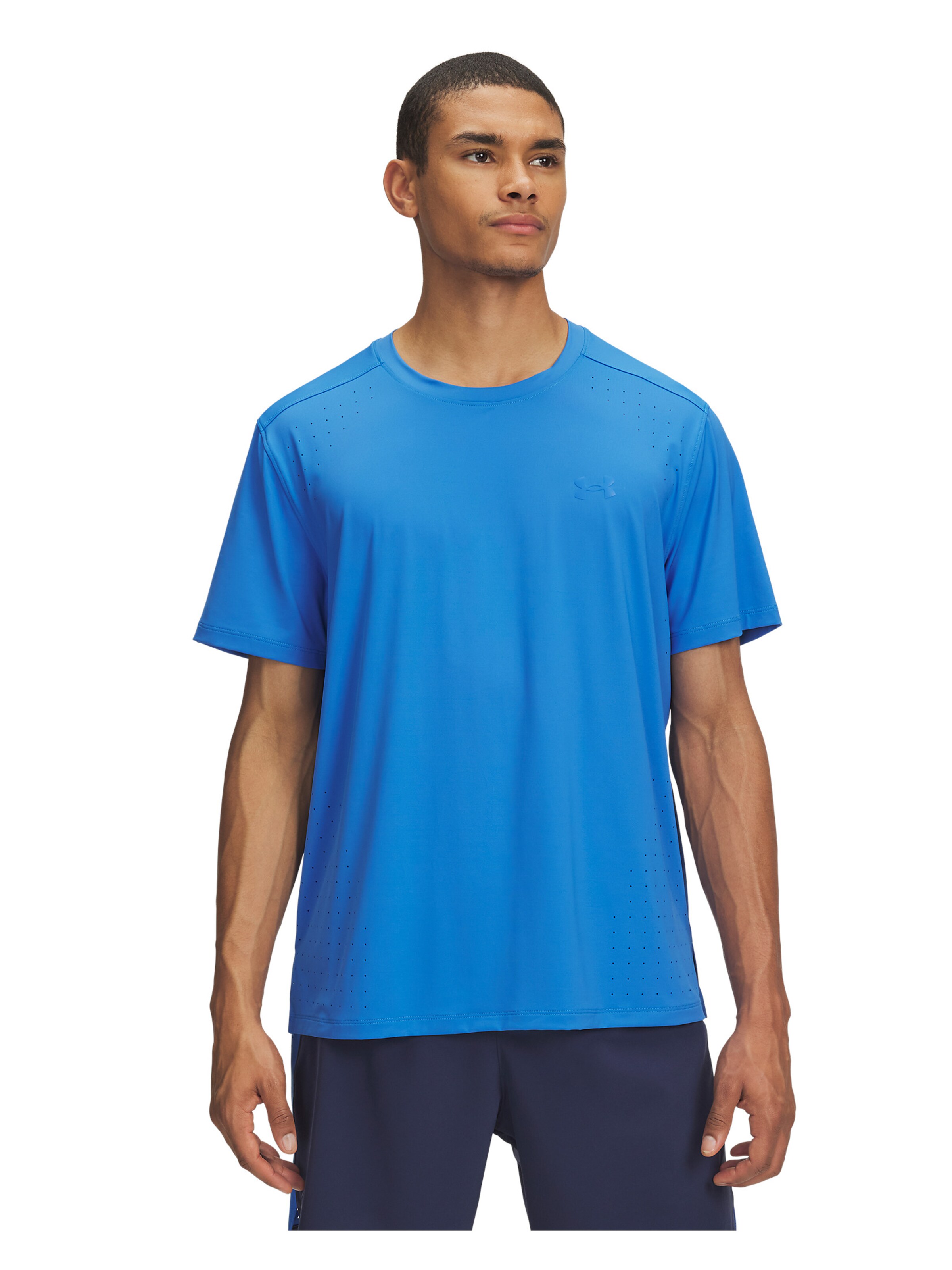 UNDER ARMOUR Performance Shirt 'Launch Elite' in Blue: front