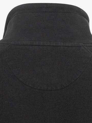 CAMEL ACTIVE Sweatshirt mit Stehkragen aus reiner Baumwolle in Schwarz