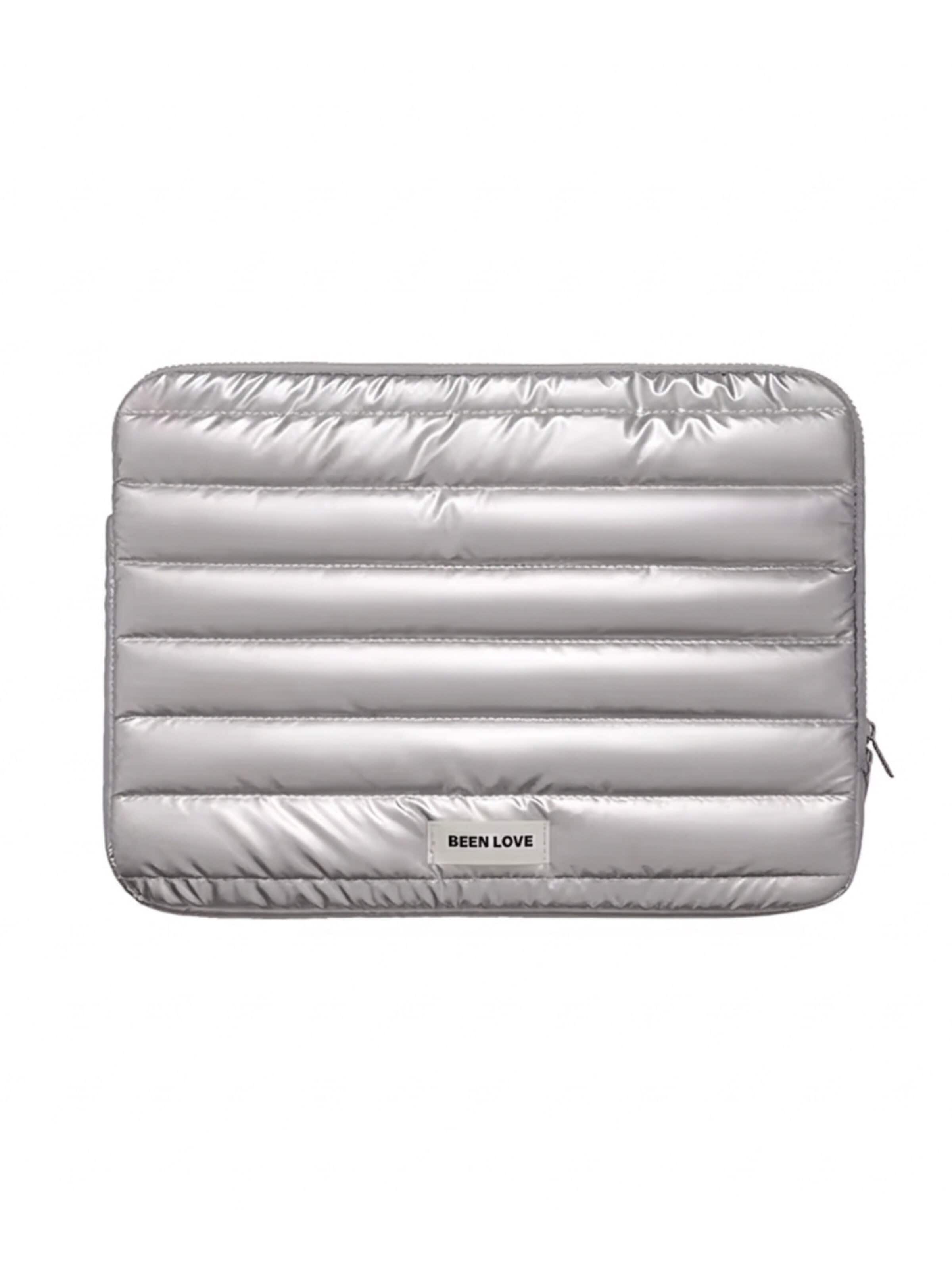 MEVYRA Laptop Bag 'Laptop‑Schutzhülle Metallic - 13,3 Zoll - 34 × 2,5 × 24' in Silver: front