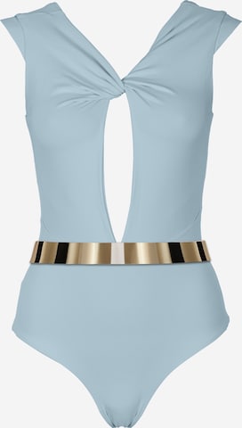 SEA ME SWIM Swimsuit 'COTE D'AZUR Gold Edition' in Blue: front