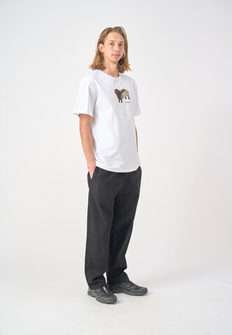 Cleptomanicx T-Shirt 'Hot Dog' in Weiß