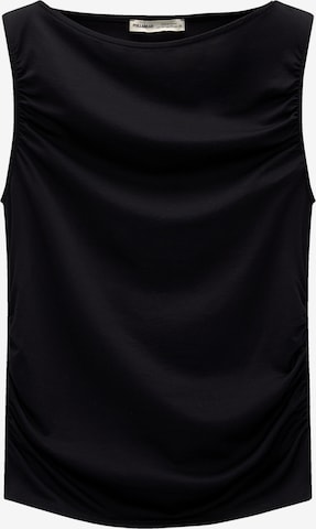 Pull&Bear Top in Schwarz: predná strana