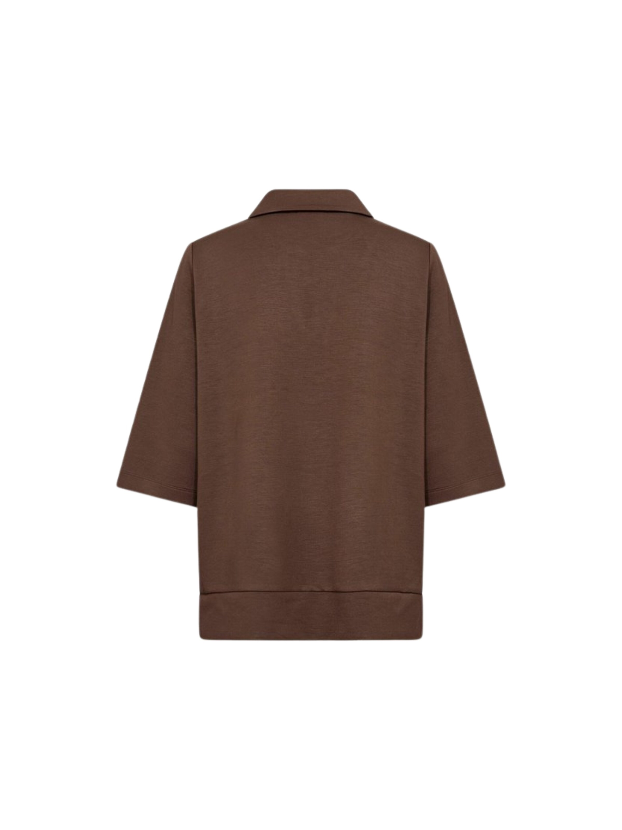 Pull-over ' WA-SEBINA 83 ' Wasabi Concept en marron : devant