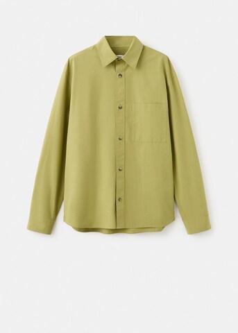 MANGO MAN Regular fit Button Up Shirt 'Marga' in Green