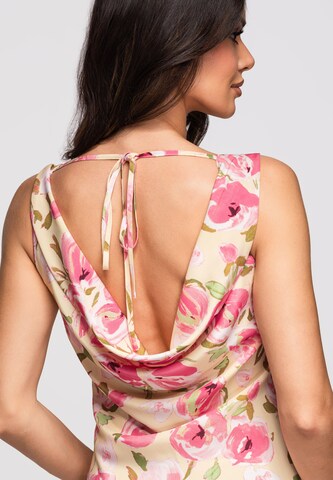 Robe de soirée Ombre en beige