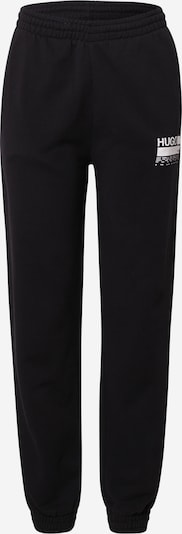 Pantaloni HUGO pe negru / alb, Vizualizare produs