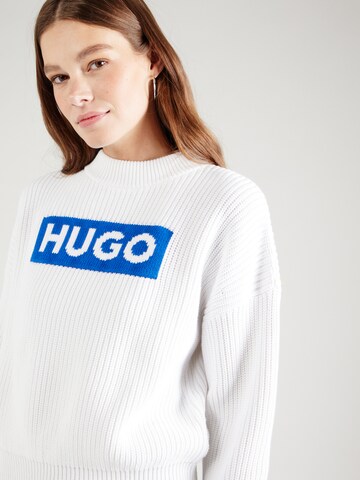 HUGO Pullover 'Sloger' i hvid