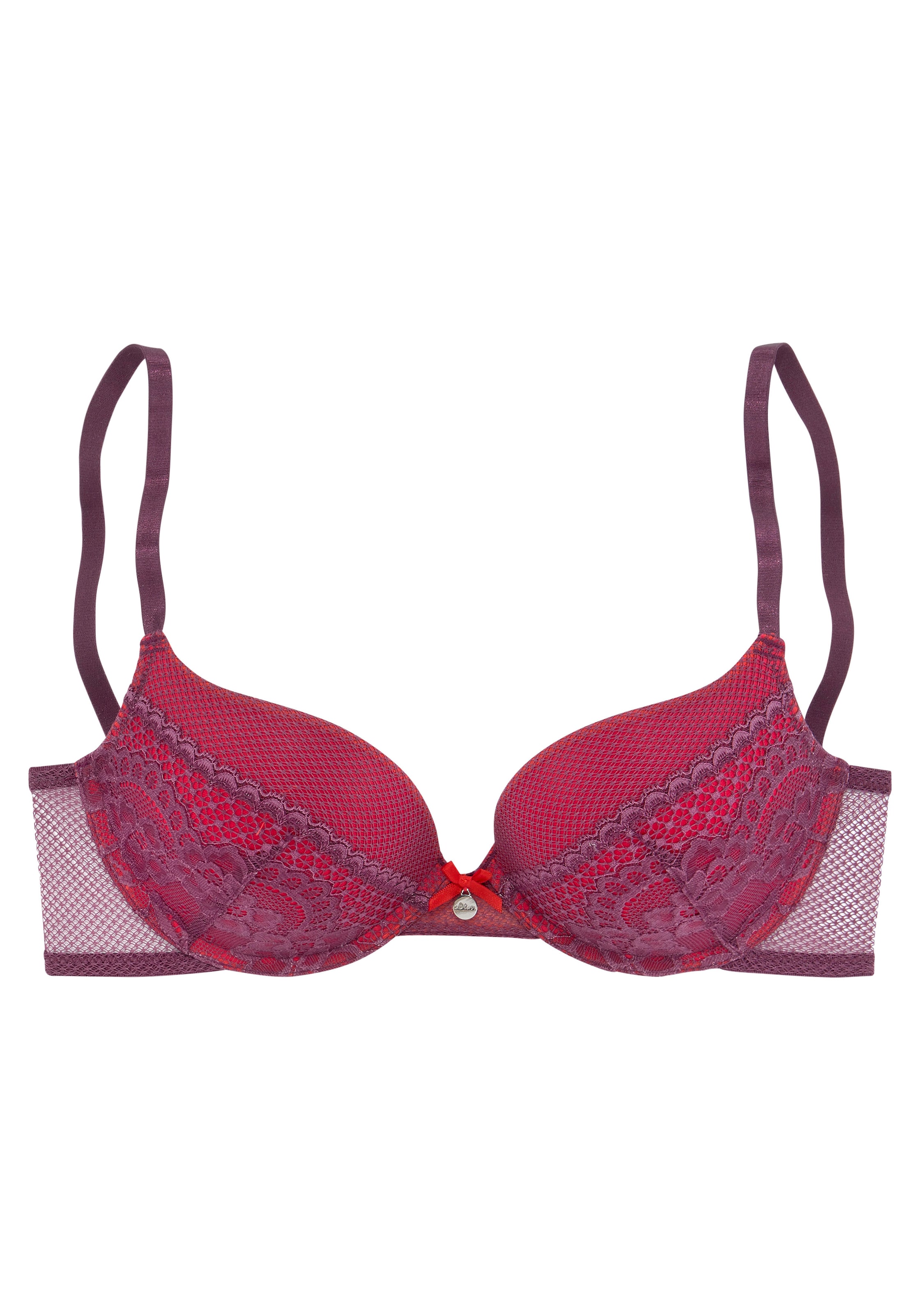 s.Oliver Push-up Σουτιέν σε λιλά: μπροστά