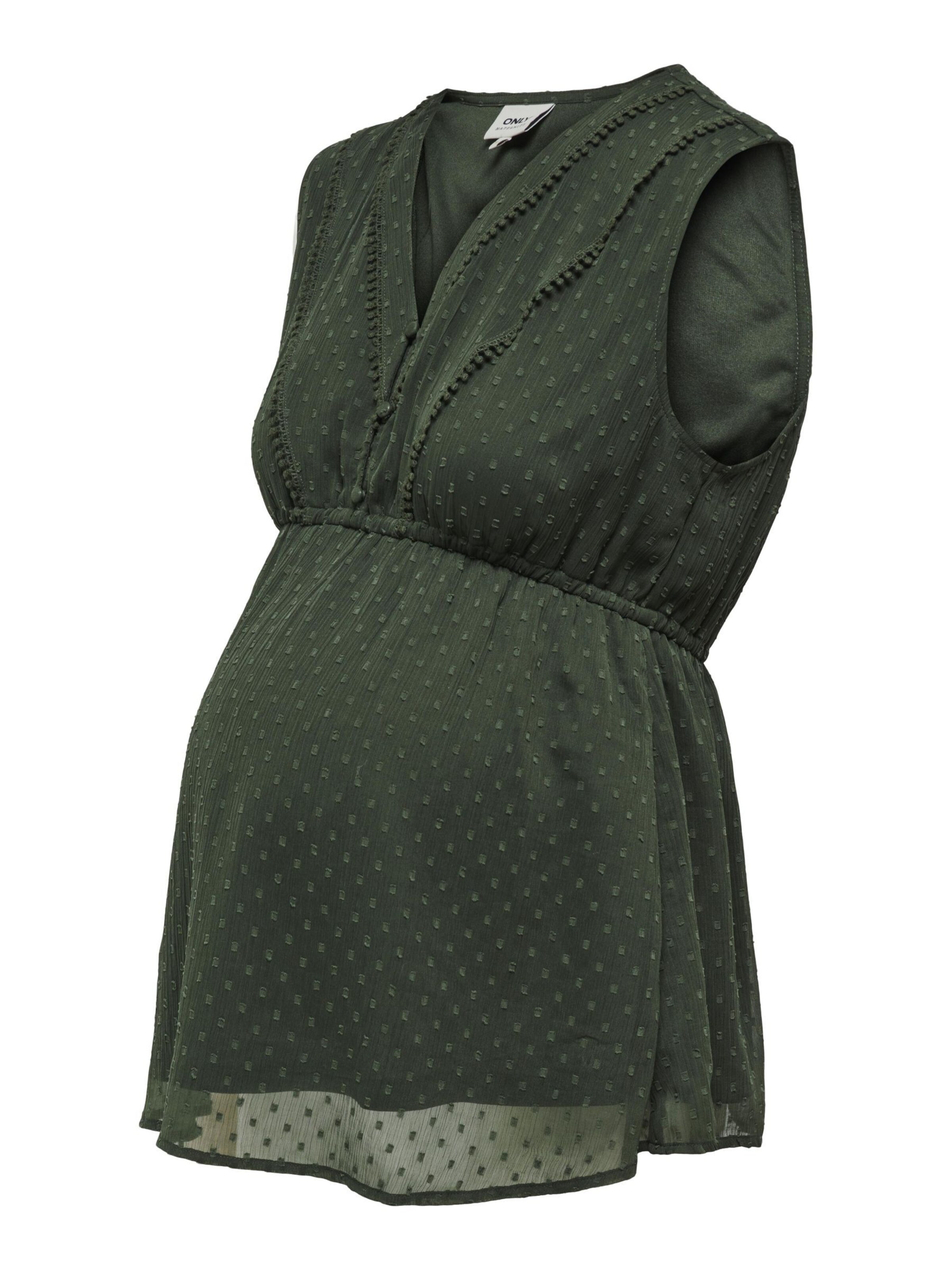 Only Maternity Blouse 'OLMBETTINA' in Green: front