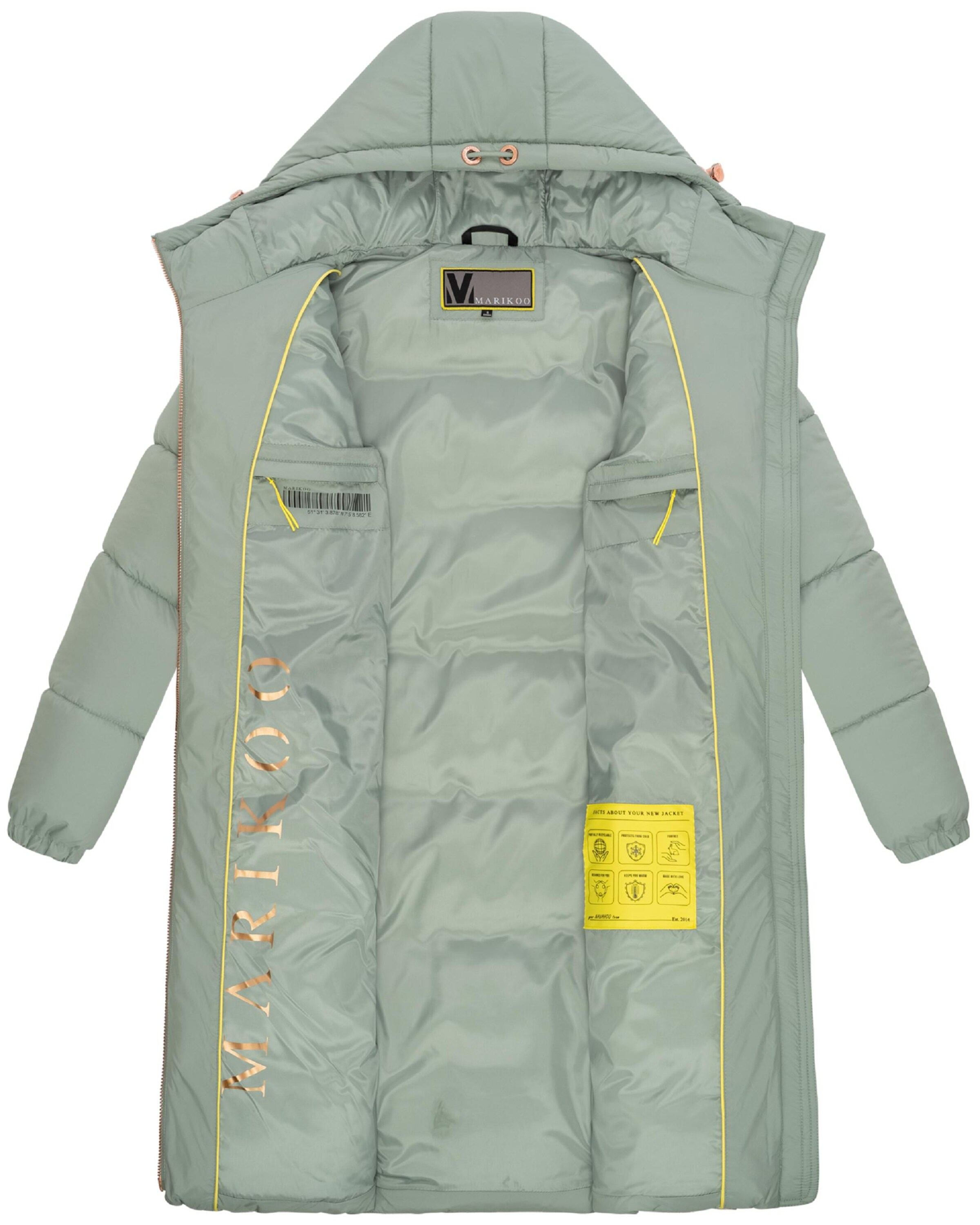 MARIKOO Зимнее пальто в Зеленый