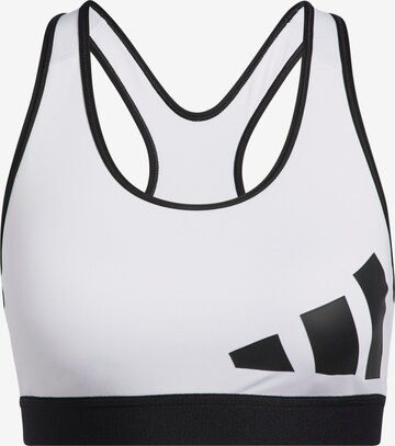 Soutien-gorge de sport ADIDAS SPORTSWEAR en blanc : devant