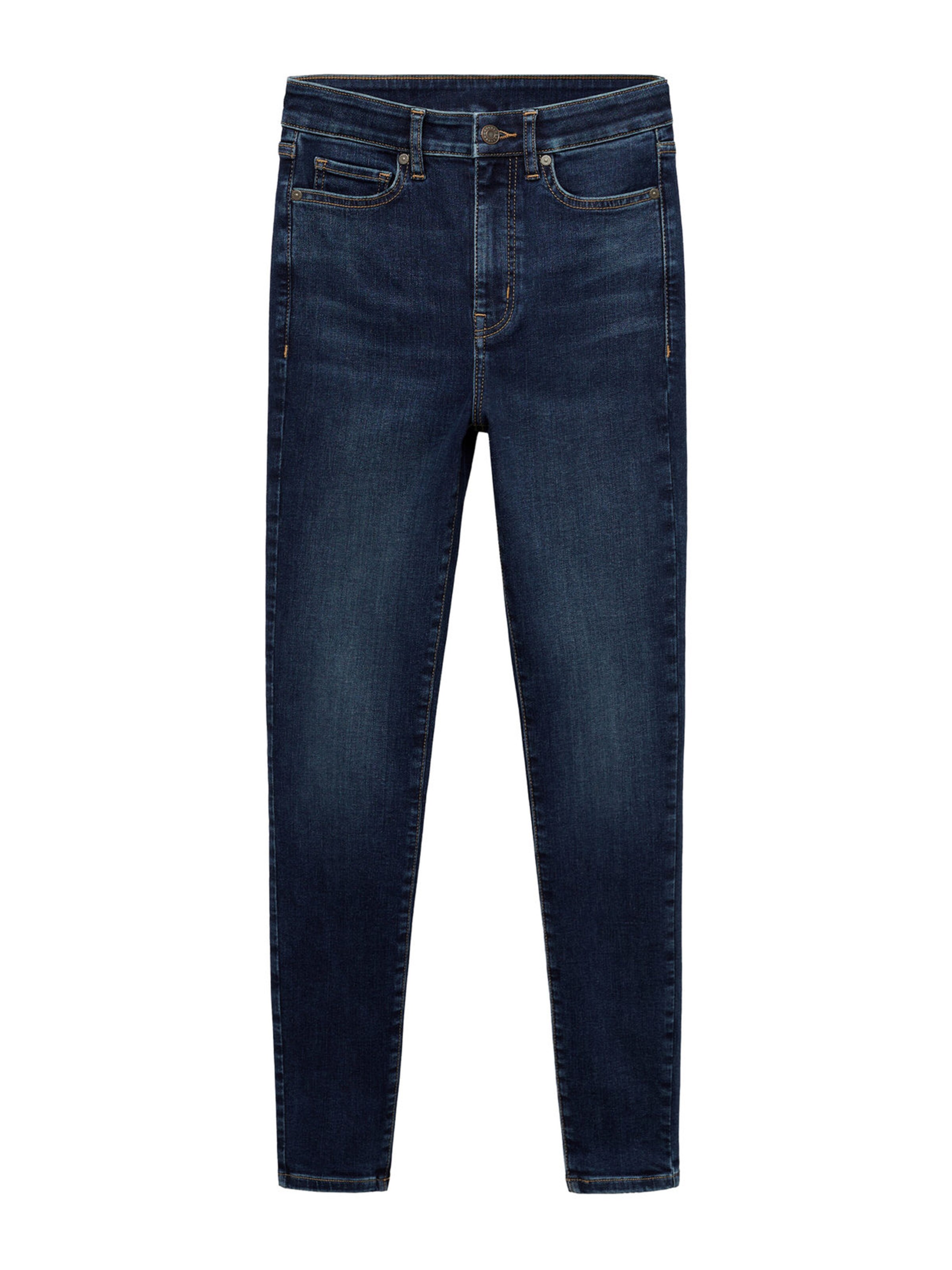 MANGO Skinny Jeans 'CARLA' in Blauw: voorkant