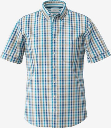 BRAX Regular fit Overhemd in Blauw: voorkant