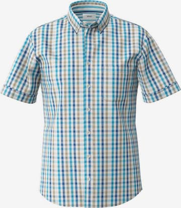 BRAX Regular fit Button Up Shirt in Blue: front